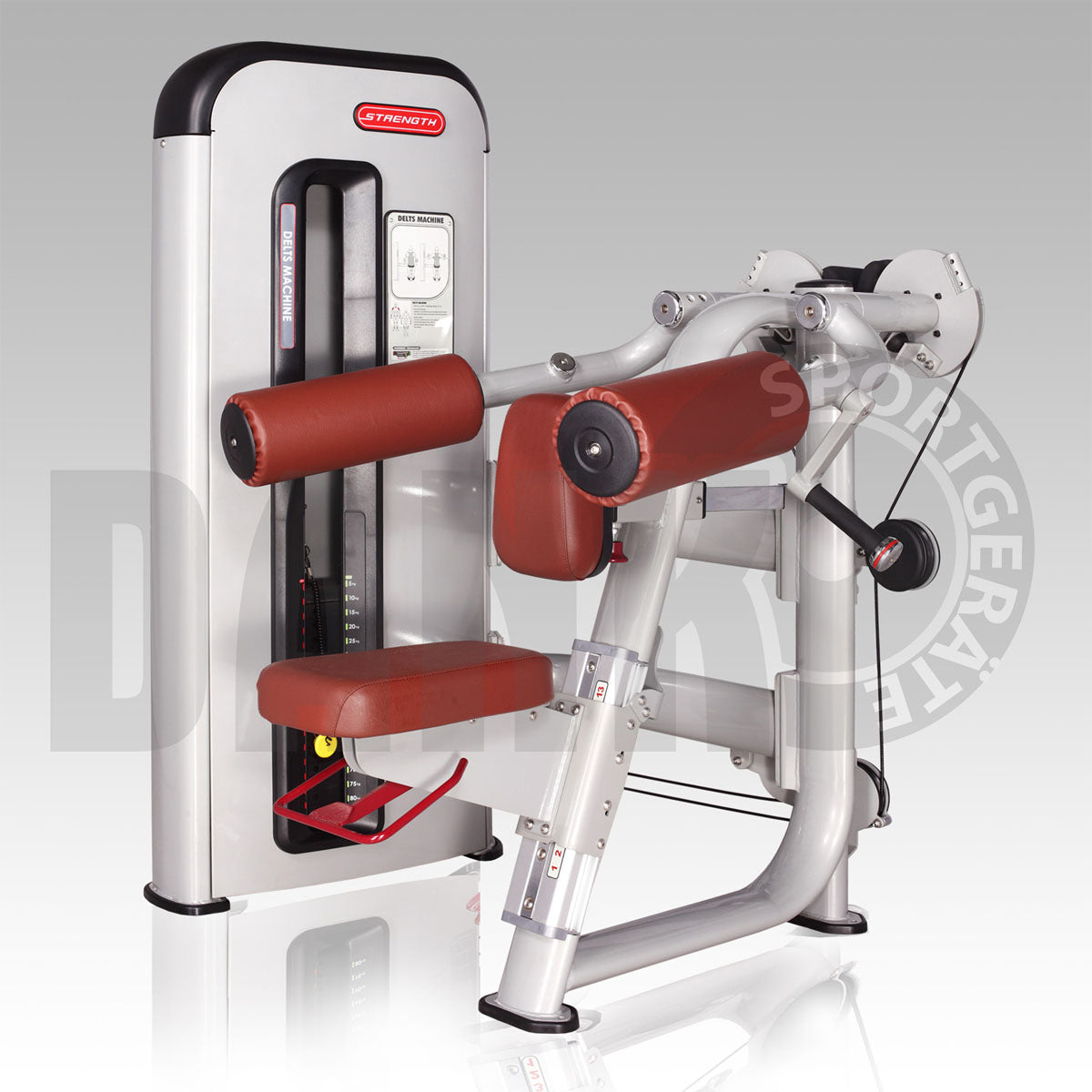 Aehnlich Star Trac, TechnoGym oder Gym80 - Danksport S-Line Gerätepark - 30 Kraftgeräte & Zubehör, Neue Geräte, Farbe Silber, Polster Braun