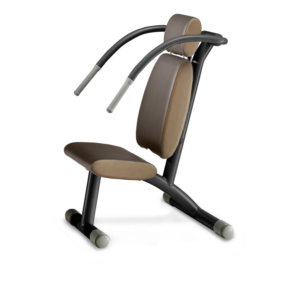 TechnoGym Easy Line Zirkelgerät, Latzug und Schulterpresse, Kombigerät 2 in 1, Einzelgerät hydraulisch, Polster Braun, gebraucht