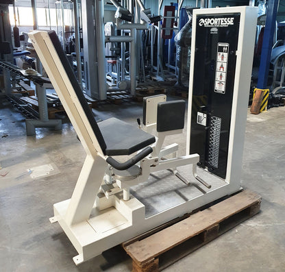 Sportesse adductor machine, hip adductor, white frame, used - tested condition