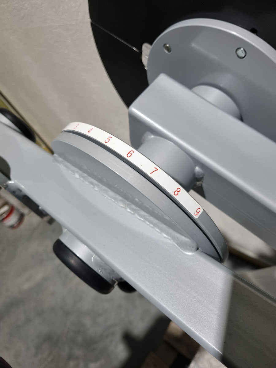 SVG HWS-Trainer, Hals und Nacken Trainingsmaschine, Halswirbelbsäule Kräftigung, Reha Line, Rahmenfarbe Silber, Polsterfarbe Lila, gebrauchter - überholter Zustand
