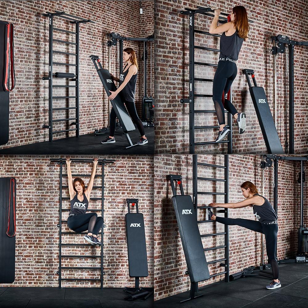 ATX Wall Bar Gym / Wall Bars with Bench