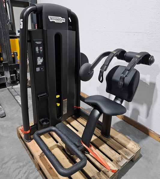 Technogym Selection Pro Abdominal Crunch, Bauchmaschine, Abs, Farbe Schwarz, gebraucht, überholter Zustand