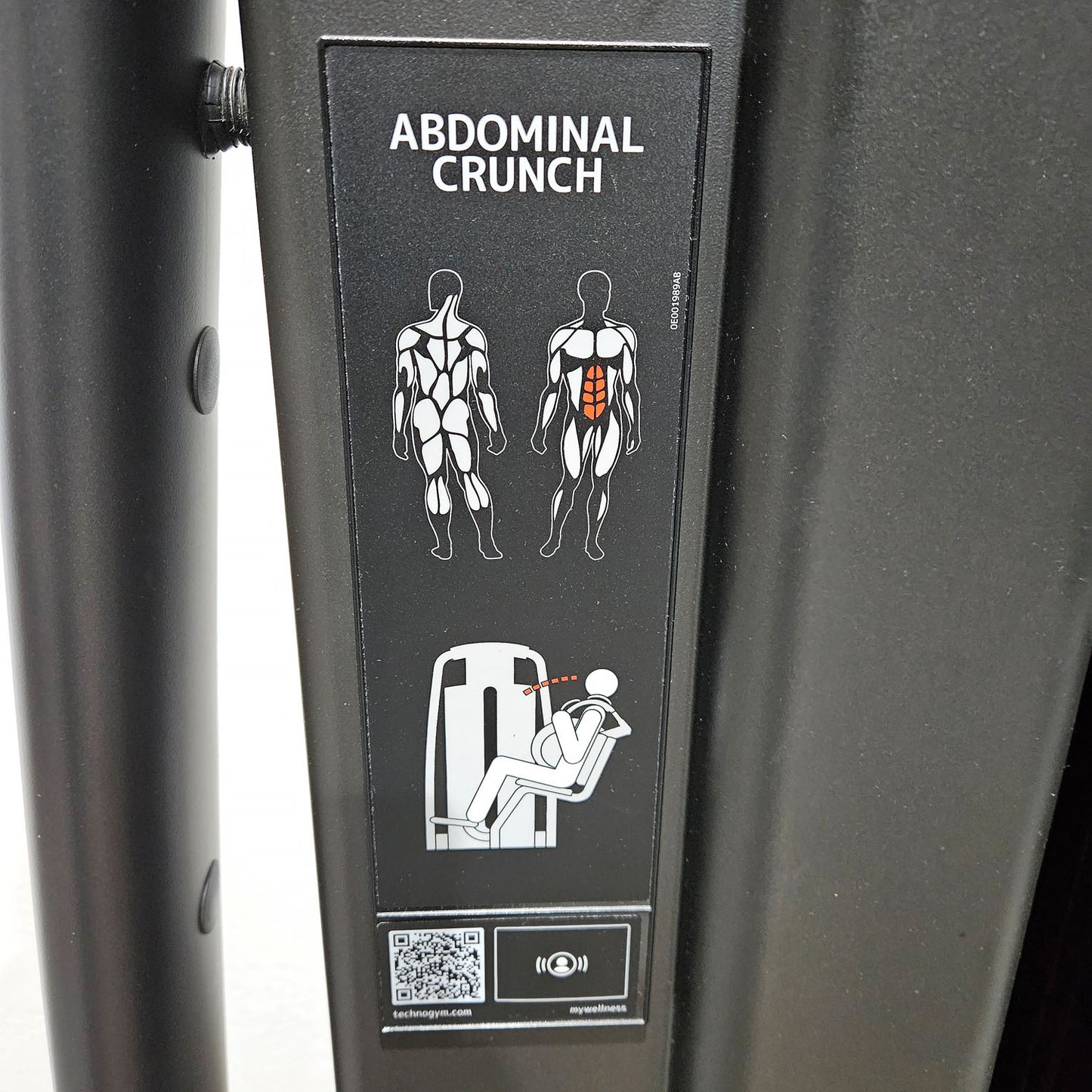 Technogym Selection Pro Abdominal Crunch, Bauchmaschine, Abs, Farbe Schwarz, gebraucht, überholter Zustand