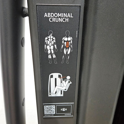 Technogym Selection Pro Abdominal Crunch, Bauchmaschine, Abs, Farbe Schwarz, gebraucht, überholter Zustand