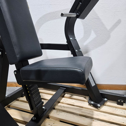 TechnoGym Pure Strength Chest Press, Bankdrückmaschine Plate loaded, Brustpresse, Farbe Schwarz, gebraucht - überholter Zustand
