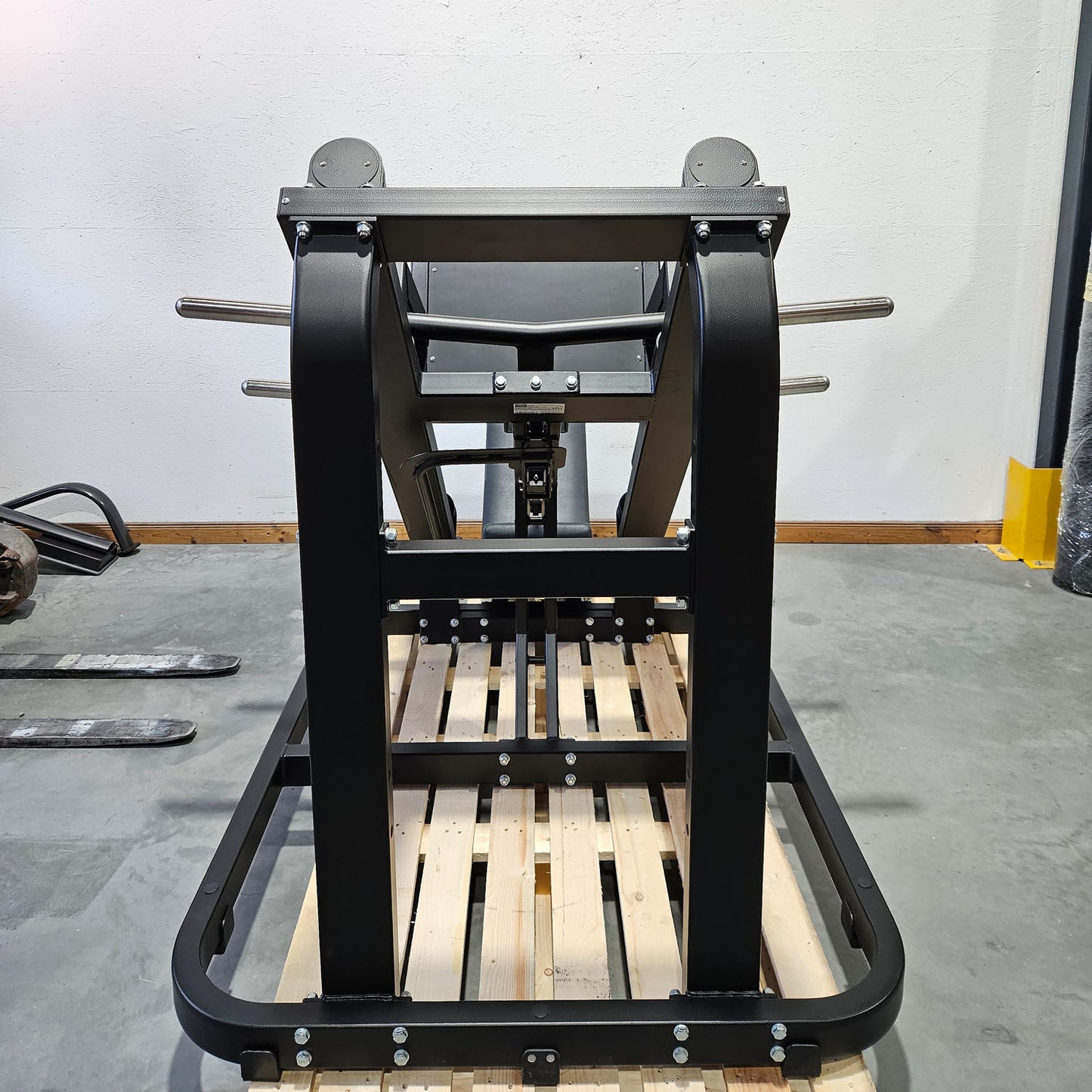 Technogym Pure Strength Linear Leg Press, Plate loaded 45° Beinpresse, Farbe Schwarz, gebraucht, überholter Zustand