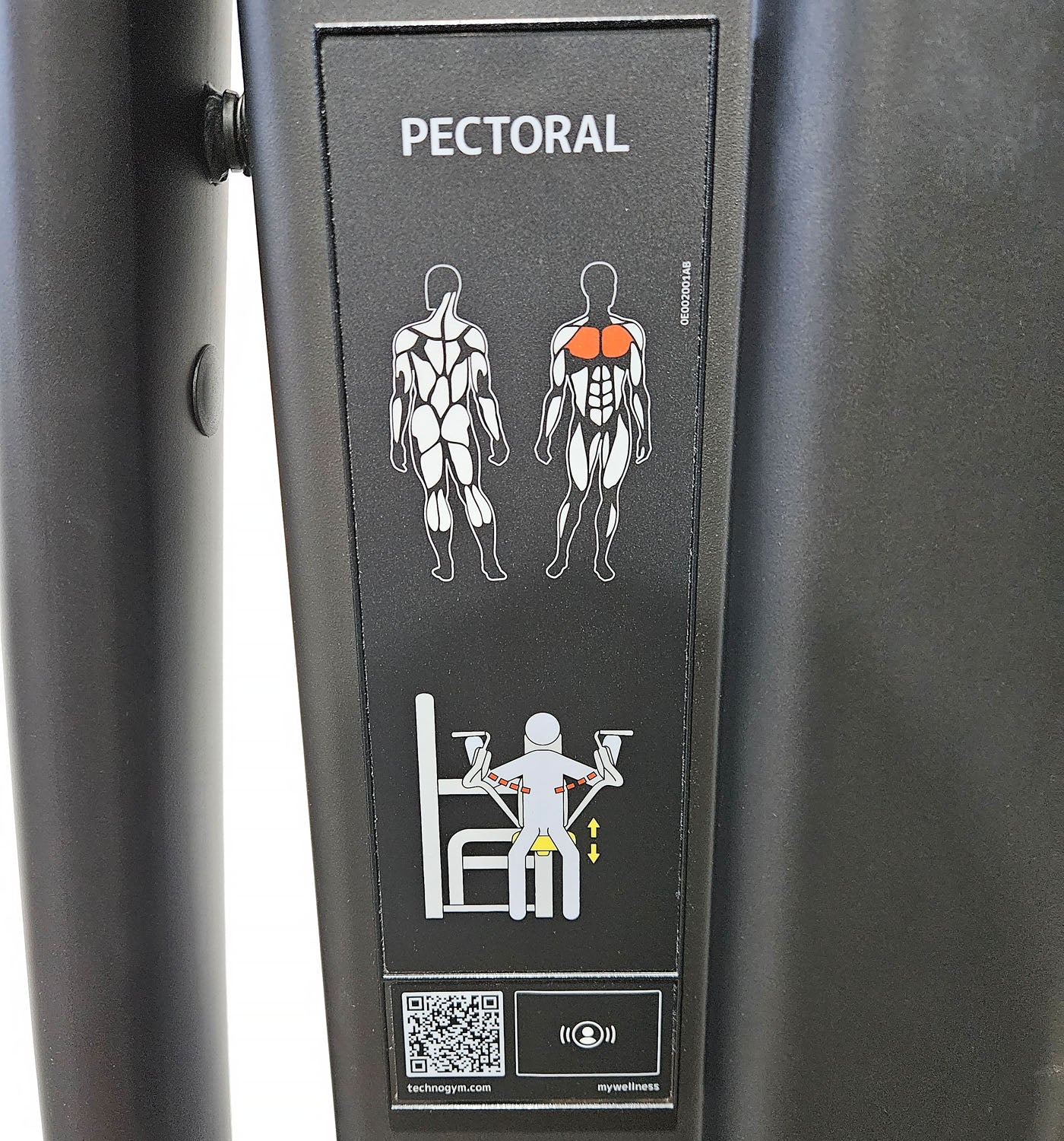 Technogym Selection Pro Pectoral Fly, Butterfly, Pec Fly, Farbe Schwarz, gebraucht, überholter Zustand