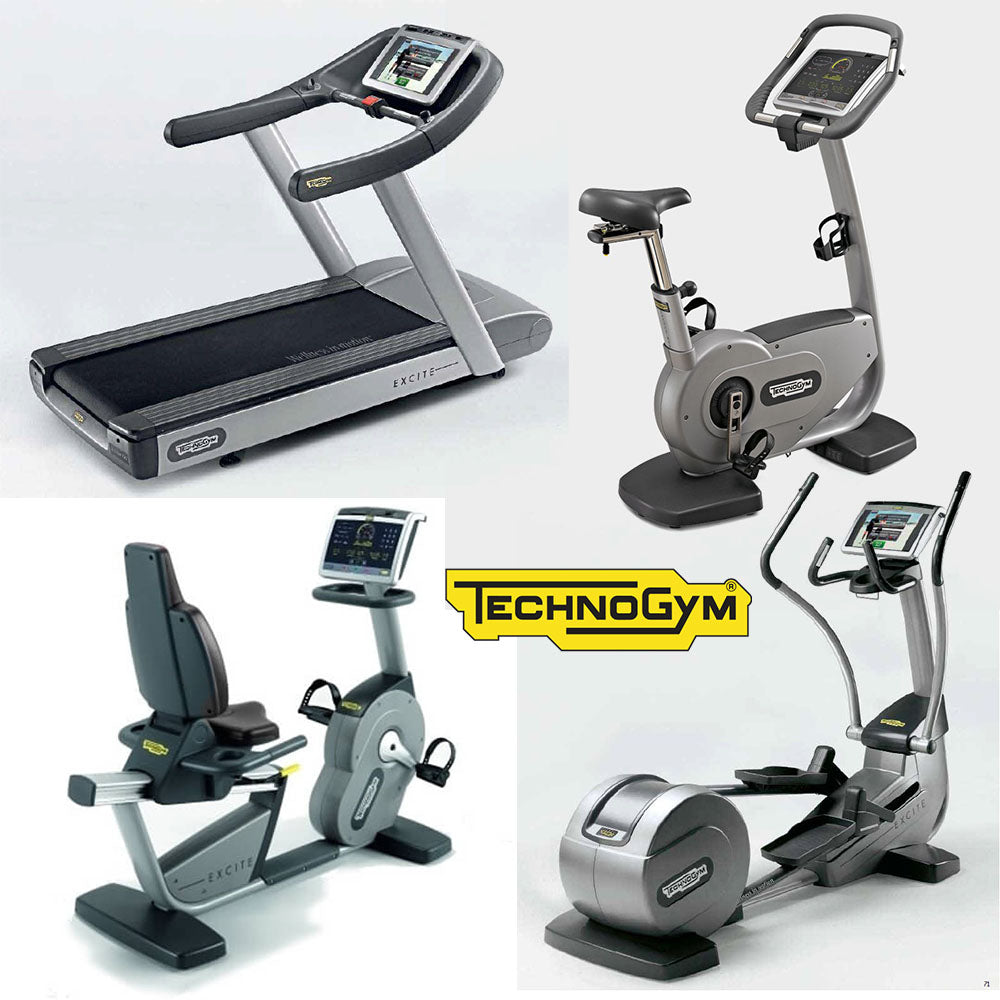 TechnoGym Excite Line 500 / 700 cardio equipment, 4 fitness machines, used