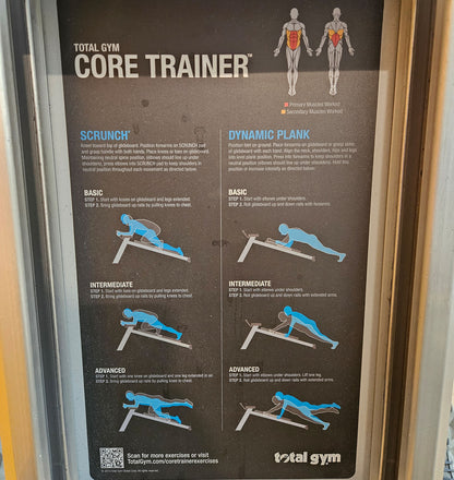 Total Gym Core Trainer, Trainingsgerät für Bauch, Rumpf und unteren Rücken, gebraucht mit Gebrauchsspuren