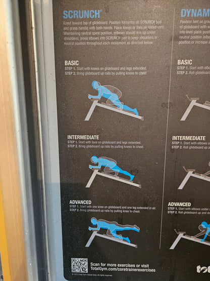 Total Gym Core Trainer, Trainingsgerät für Bauch, Rumpf und unteren Rücken, gebraucht mit Gebrauchsspuren