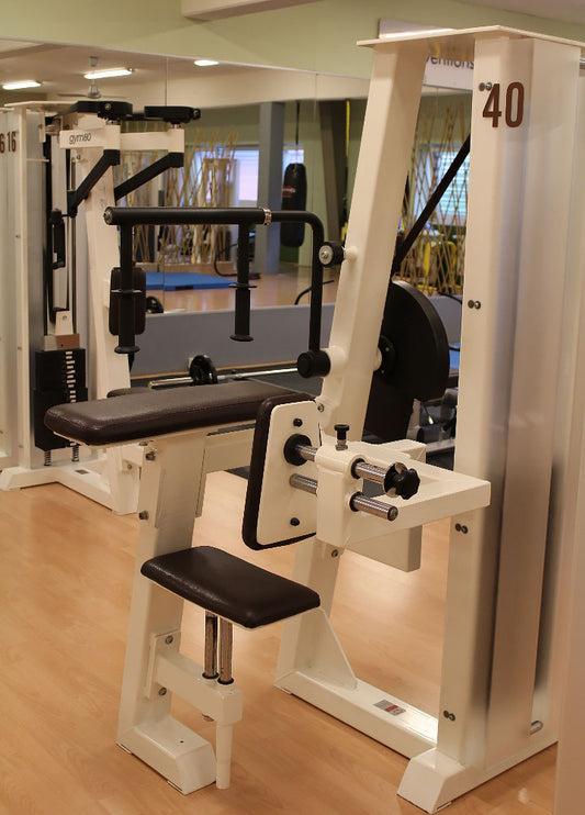 Gym80, Triceps Machine Horizontal, Edition Line, White, Used - Refurbished Condition