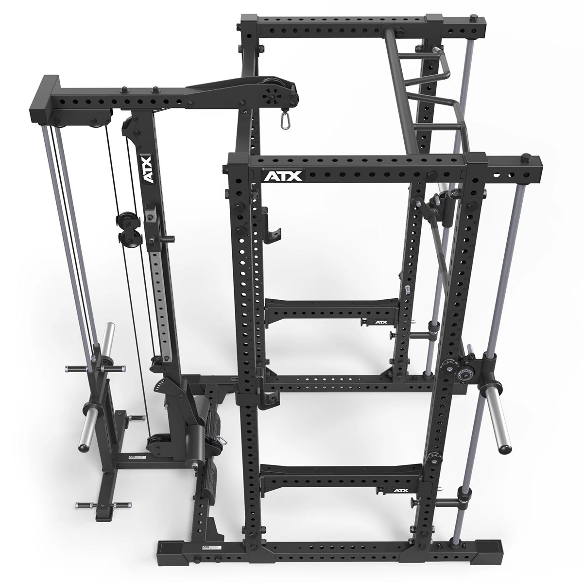 ATX Power Rack Komplettsystem mit Latzug-Plate Load + Multipresse