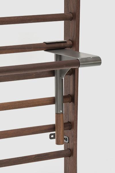 WaterRower NOHrD Wallbars Nussbaum, 10 oder 14 Sprossen
