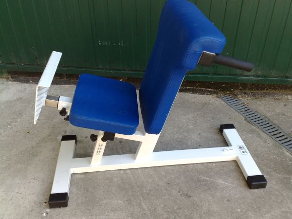 Dr. Wolff Lumbal Trainer 305, hyperextension bench, white, used