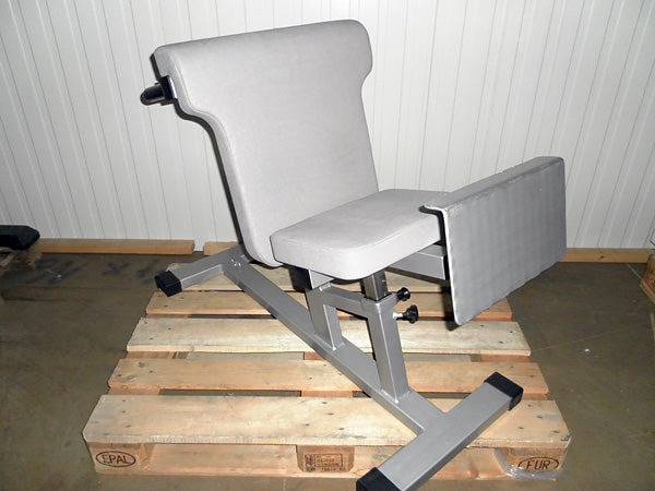 Dr. Wolff Lumbal Trainer 305, hyperextension bench, silver, used