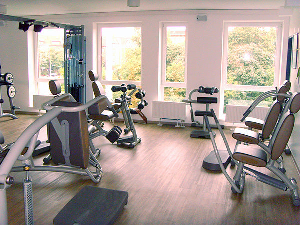 Techno Gym Easy Line circuit, 8 machines, silver-grey frames, brown upholstery, used