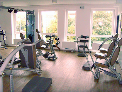 Techno Gym Easy Line circuit, 8 machines, silver-grey frames, brown upholstery, used