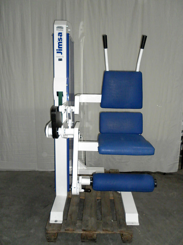 Jimsa abdominal machine, foldable, white, Fitline, used
