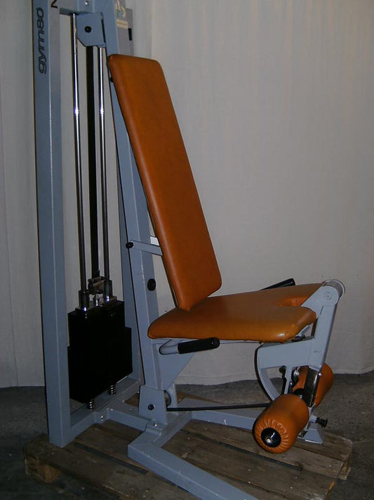 Gym 80 leg extension and leg curl machine, silver-grey, used, 2 machines for 1 price
