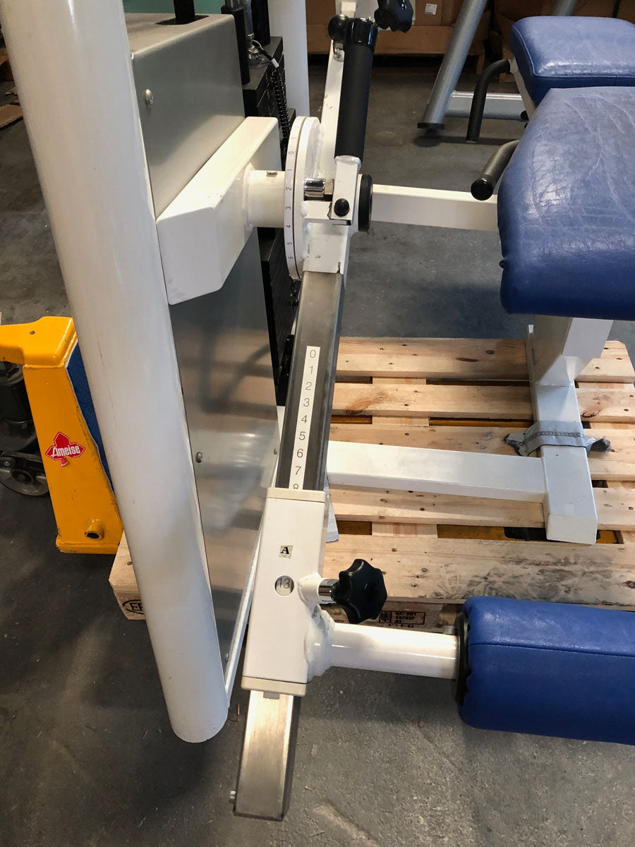 Kaphingst leg extension leg curl COMBI device, sitting-lying adjustable, MPG, color white, used - refurbished condition