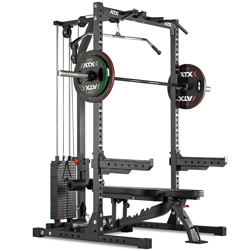 ATX Half Rack 620 - Complete system including lat pulldown station - Stack Weight
