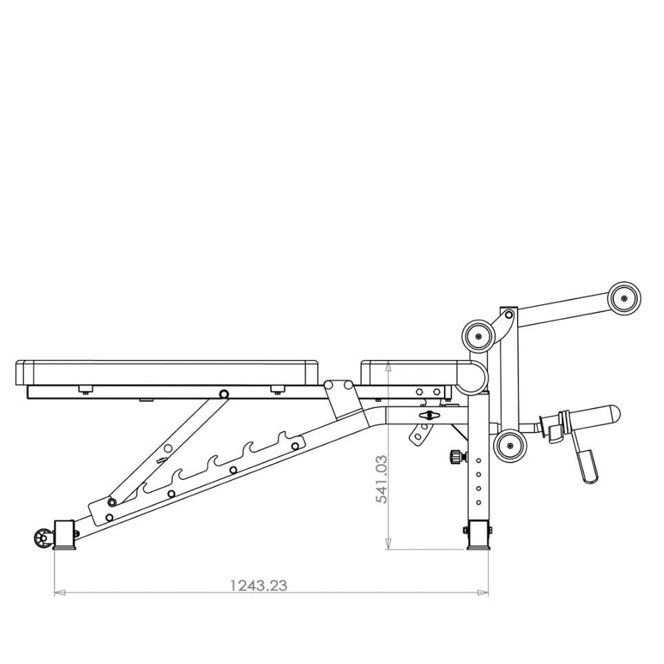Brute Force Universal Weight Bench with Leg Section SUPA808-L